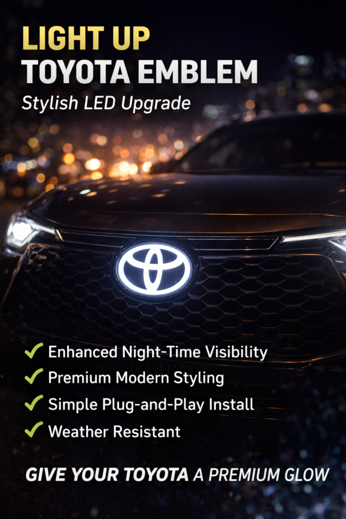 Light Up Toyota Emblem: Upgrade Your Toyota with a Premium LED Glow